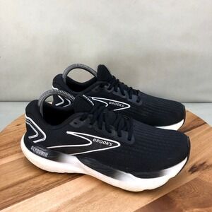 Brooks Glycerin 21 Black White Running Shoes Womens Size 8.5 Medium B Cushioned